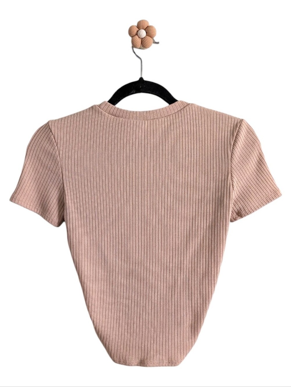 H&M Tan Ruched Drawstring Crop Top - Picture 4 of 6